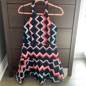 Parker Mini Halter Leona Dress - Size 8